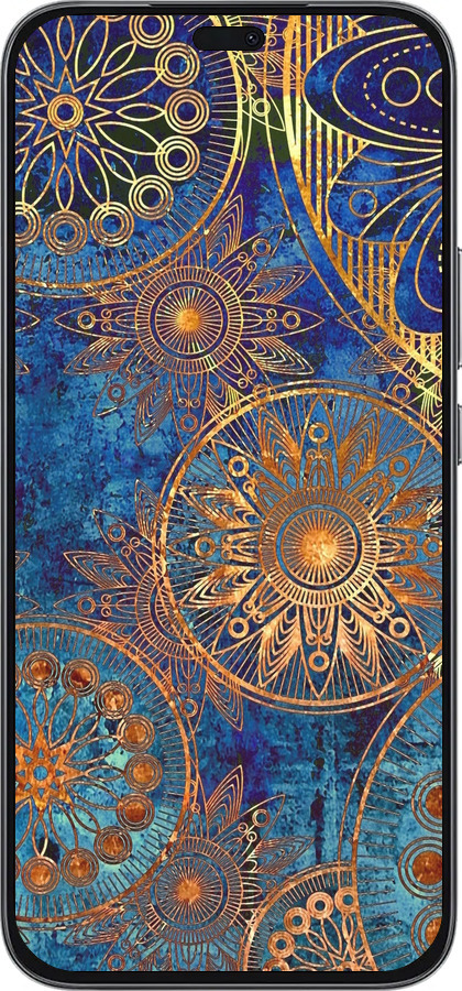 Силіконовий чехол Золотий візерунок для Huawei Honor 400 Lite 5G - 678u-3993 изображение 