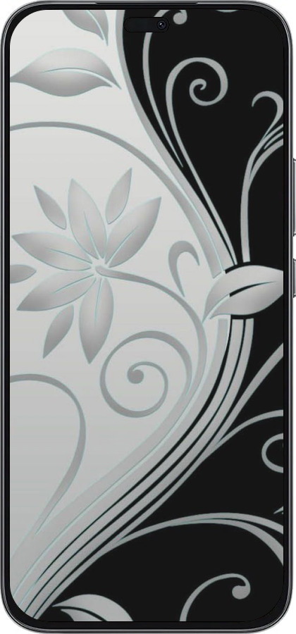 Силиконовый чехол Цветы на чёрно-белом фоне для Huawei Honor 400 Lite 5G - 840u-3993 изображение 