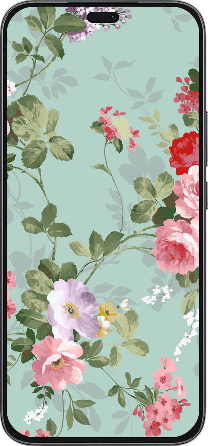 Силиконовый чехол Цветочные обои 2 для Huawei Honor 400 Lite 5G - 862u-3993 изображение 