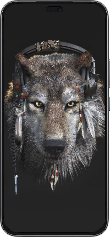 Силиконовый чехол Волк-меломан для Huawei Honor 400 Lite 5G - 875u-3993 изображение 