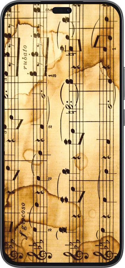 Силиконовый чехол Ноты для Huawei Honor 400 Lite 5G - 905u-3993 изображение 