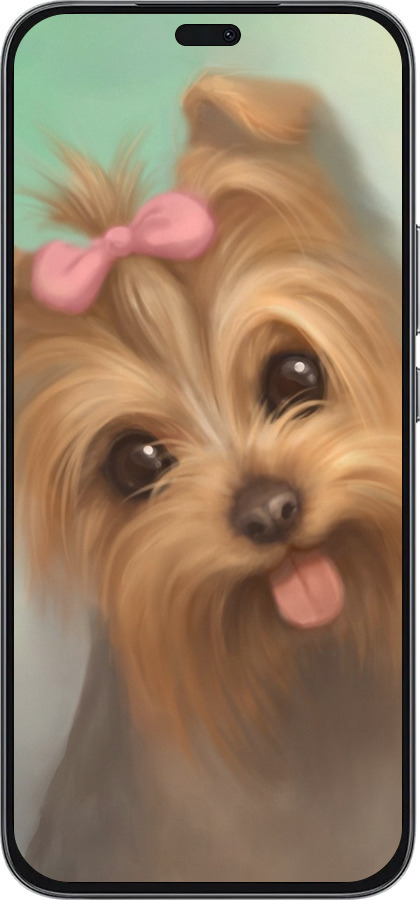 Силиконовый чехол Нарисованный йоркширский терьер для Huawei Honor 400 Lite 5G - 928u-3993 изображение 