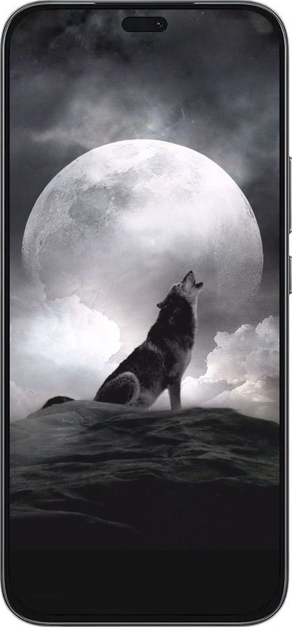 Силиконовый чехол Воющий волк для Huawei Honor 400 Lite 5G - 934u-3993 изображение 