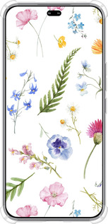 Силикон с усиленными углами чехол Цветочный фон v2 для Huawei Honor 400 PRO 5G - 5472sp-4036 изображение 