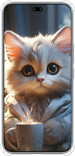 Силикон с усиленными углами чехол White cat для Huawei Honor 400 PRO 5G - 5646sp-4036 изображение 