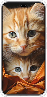Силикон с усиленными углами чехол Котики 2 для Huawei Honor 400 PRO 5G - 5664sp-4036 изображение 