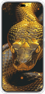 Силикон с усиленными углами чехол Golden snake для Huawei Honor 400 PRO 5G - 6072sp-4036 изображение 