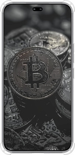 Силикон с усиленными углами чехол Black Bitcoin для Huawei Honor 400 PRO 5G - 6090sp-4036 изображение 
