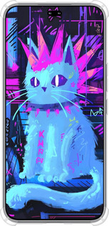 Силіконовий протиударний с посиленими кутами чехол Кіт панк для Huawei Honor 400 PRO 5G - 6311sp-4036 изображение 