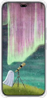 Силикон с усиленными углами чехол Привидение и звезды для Huawei Honor 400 PRO 5G - 6443sp-4036 изображение 