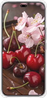 Силикон с усиленными углами чехол Вишня в шоколаде для Huawei Honor 400 PRO 5G - 6698sp-4036 изображение 