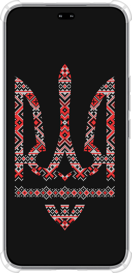 Силикон с усиленными углами чехол Герб - вышиванка на черном фоне для Huawei Honor 400 PRO 5G - 1196sp-4036 изображение 