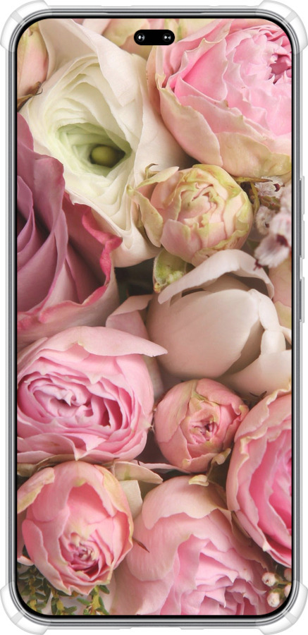 Силикон с усиленными углами чехол Розы v2 для Huawei Honor 400 PRO 5G - 2320sp-4036 изображение 