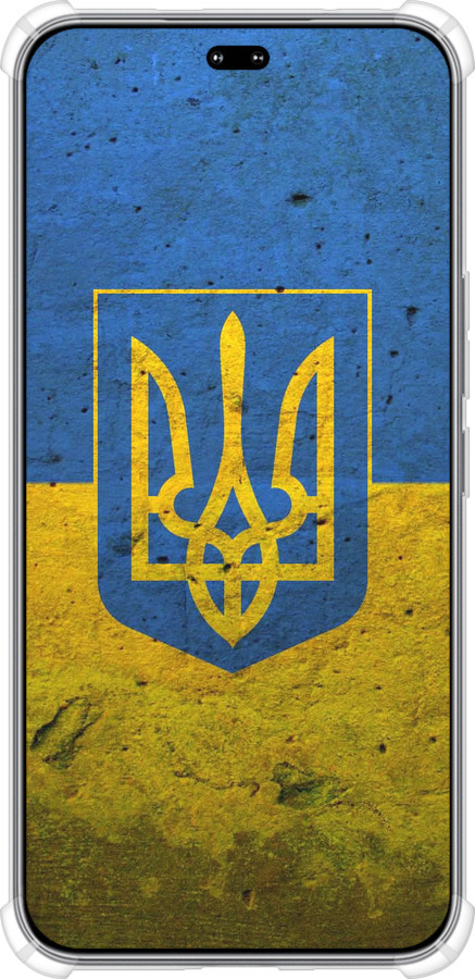 Силикон с усиленными углами чехол Флаг и герб Украины 2 для Huawei Honor 400 PRO 5G - 378sp-4036 изображение 