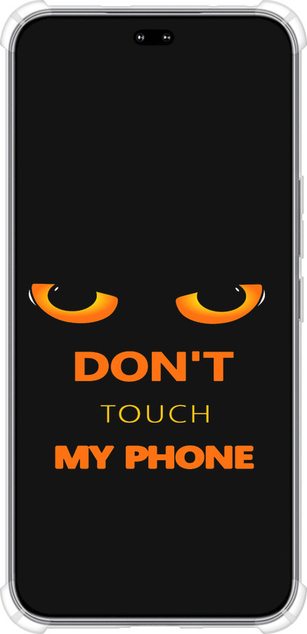 Силикон с усиленными углами чехол Don't touch the phone для Huawei Honor 400 PRO 5G - 4261sp-4036 изображение 