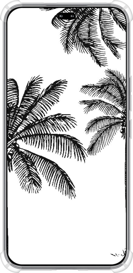 Силикон с усиленными углами чехол Пальмы1 для Huawei Honor 400 PRO 5G - 4634sp-4036 изображение 