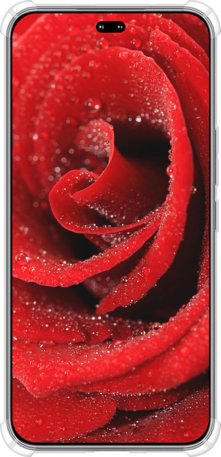 Силикон с усиленными углами чехол Красная роза для Huawei Honor 400 PRO 5G - 529sp-4036 изображение 