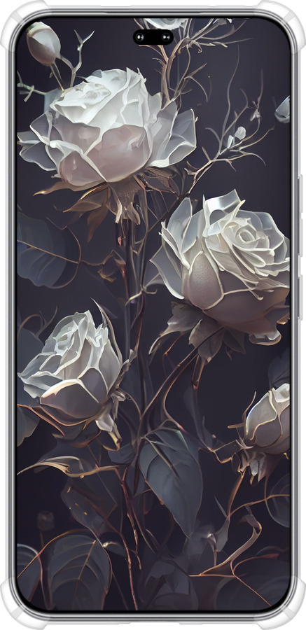 Силикон с усиленными углами чехол Розы 2 для Huawei Honor 400 PRO 5G - 5550sp-4036 изображение 