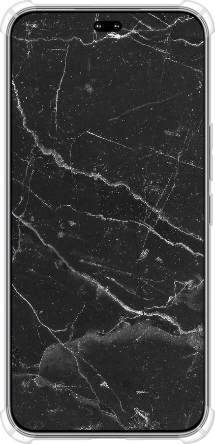 Силикон с усиленными углами чехол Черный мрамор v2 для Huawei Honor 400 PRO 5G - 5568sp-4036 изображение 