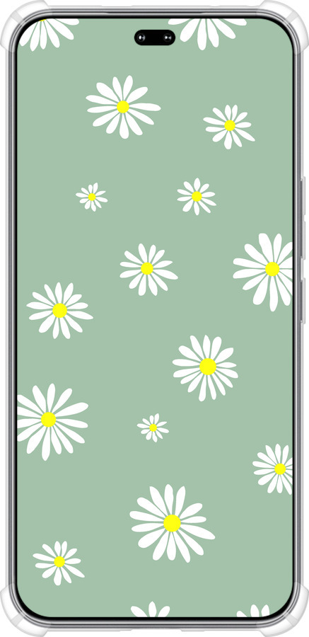 Силикон с усиленными углами чехол Ромашки v4 для Huawei Honor 400 PRO 5G - 5603sp-4036 изображение 