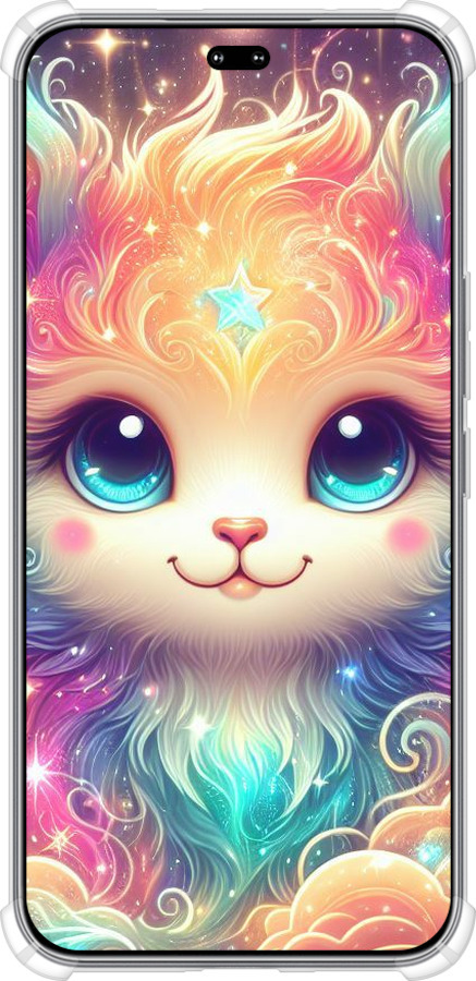 Силикон с усиленными углами чехол Сказочный котенок для Huawei Honor 400 PRO 5G - 5813sp-4036 изображение 