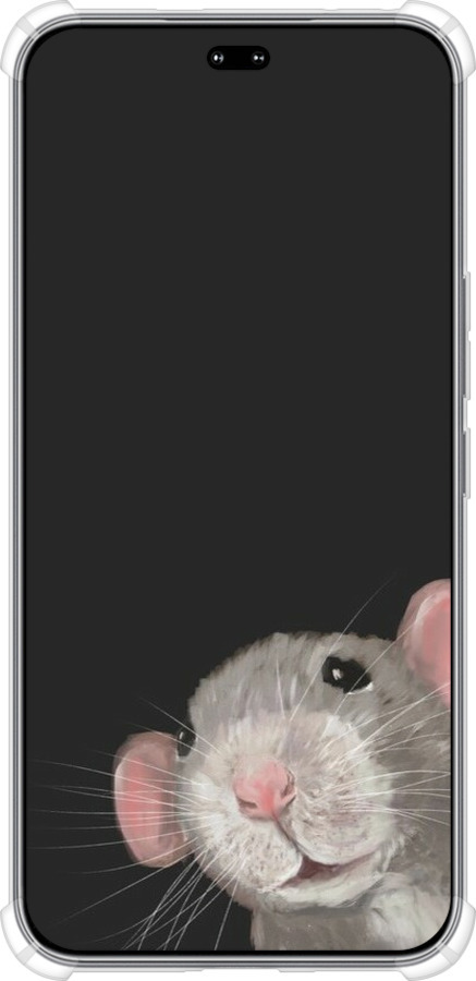 Силикон с усиленными углами чехол The Peeking Rat для Huawei Honor 400 PRO 5G - 6442sp-4036 изображение 