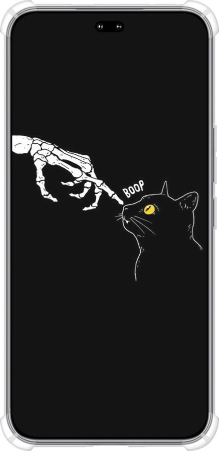 Силикон с усиленными углами чехол Кошка для Huawei Honor 400 PRO 5G - 6505sp-4036 изображение 
