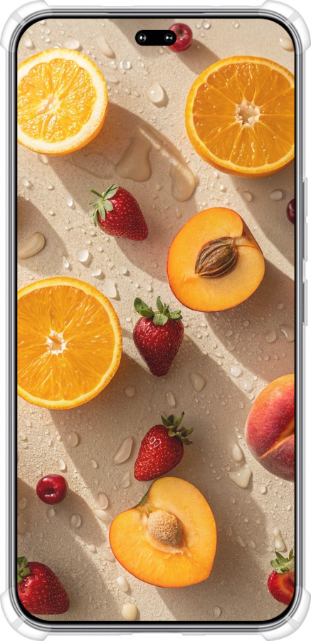 Силикон с усиленными углами чехол Фрукты 3 для Huawei Honor 400 PRO 5G - 6703sp-4036 изображение 