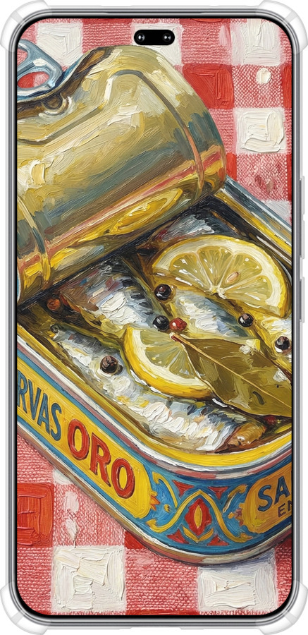 Силикон с усиленными углами чехол Vintage Sardine Tin Phone для Huawei Honor 400 PRO 5G - 6772sp-4036 изображение 
