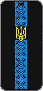 Силиконовый чехол Тризуб в вышиванке для Huawei Honor 400 PRO 5G - 1158u-4036 изображение 