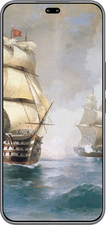 Силиконовый чехол Айвазовский. Корабли для Huawei Honor 400 PRO 5G - 160u-4036 изображение 