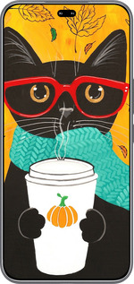 Силиконовый чехол Осенний кот для Huawei Honor 400 PRO 5G - 4026u-4036 изображение 