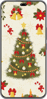Силиконовый чехол Новогодняя елка для Huawei Honor 400 PRO 5G - 4198u-4036 изображение 