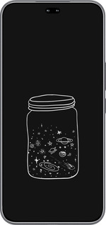 Силиконовый чехол Космос в банке для Huawei Honor 400 PRO 5G - 4297u-4036 изображение 