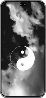 Силиконовый чехол Инь и Янь для Huawei Honor 400 PRO 5G - 4389u-4036 изображение 