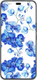 Силиконовый чехол Голубые орхидеи для Huawei Honor 400 PRO 5G - 4406u-4036 изображение 