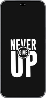 Силиконовый чехол Никогда не сдавайся для Huawei Honor 400 PRO 5G - 4572u-4036 изображение 
