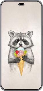 Силиконовый чехол Енотик с мороженым для Huawei Honor 400 PRO 5G - 4602u-4036 изображение 