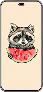 Силиконовый чехол Енотик с арбузом для Huawei Honor 400 PRO 5G - 4605u-4036 изображение 