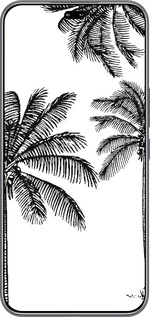 Силиконовый чехол Пальмы1 для Huawei Honor 400 PRO 5G - 4634u-4036 изображение 