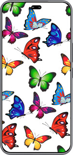 Силиконовый чехол Красочные мотыльки для Huawei Honor 400 PRO 5G - 4761u-4036 изображение 