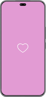 Силіконовий чехол Серце 2 для Huawei Honor 400 PRO 5G - 4863u-4036 изображение 