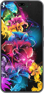 Силиконовый чехол Абстрактные цветы для Huawei Honor 400 PRO 5G - 511u-4036 изображение 