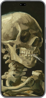 Силиконовый чехол Винсент Ван Гог. Череп для Huawei Honor 400 PRO 5G - 5544u-4036 изображение 