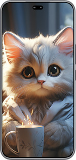 Силіконовий чехол Білий кіт для Huawei Honor 400 PRO 5G - 5646u-4036 изображение 