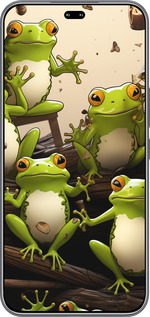 Силиконовый чехол Жабки для Huawei Honor 400 PRO 5G - 5656u-4036 изображение 