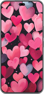 Силиконовый чехол Сердечки 4 для Huawei Honor 400 PRO 5G - 5662u-4036 изображение 