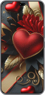 Силиконовый чехол Сердечки v2 для Huawei Honor 400 PRO 5G - 5832u-4036 изображение 