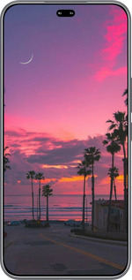 Силиконовый чехол Пальмы для Huawei Honor 400 PRO 5G - 5873u-4036 изображение 