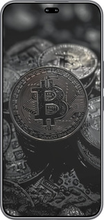 Силиконовый чехол Black Bitcoin для Huawei Honor 400 PRO 5G - 6090u-4036 изображение 